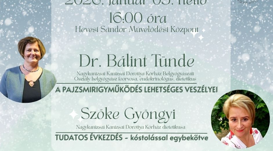 Ingyenes előadás a pajzsmirigyműködésről és a tudatos táplálkozásról
