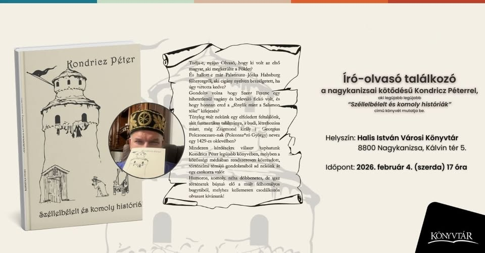 Író-olvasó találkozó Kondricz Péterrel
