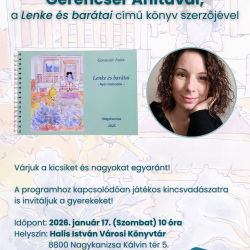Író-olvasó találkozó Gerencsér Anitával, a Lenke és barátai című könyv szerzőjével