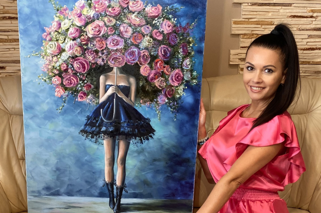 „Egy rózsa nem csak piros lehet” – Cserfő Betty, a Zala Szépe a festészetben találta meg önmagát