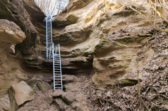 Elkészült a Kőszikla-szurdok új létrarendszere
